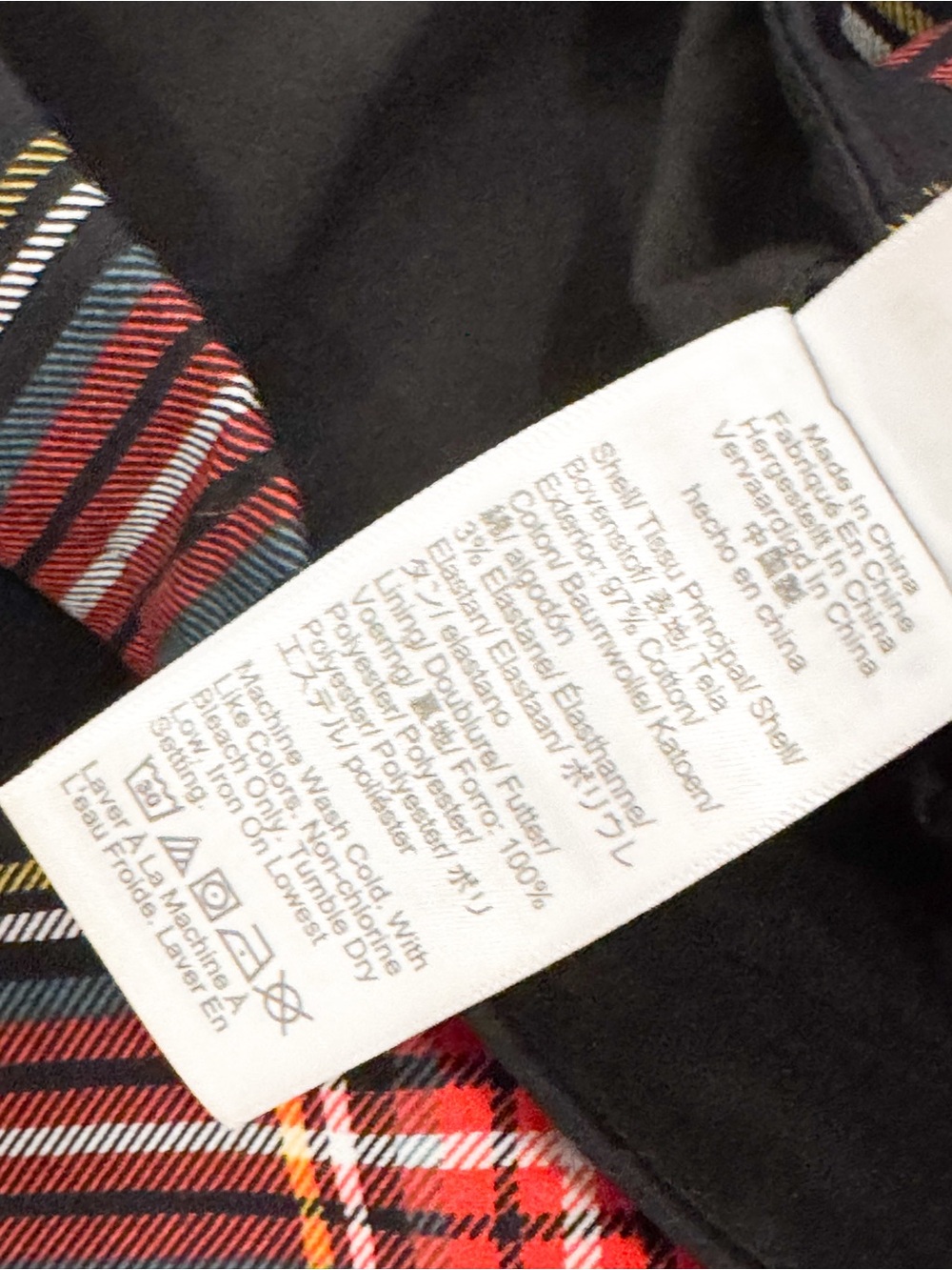 J. Crew Classic Black Plaid Pencil Skirt - Red & Yellow Tartan NWT Sz 14 - Picture 4 of 6